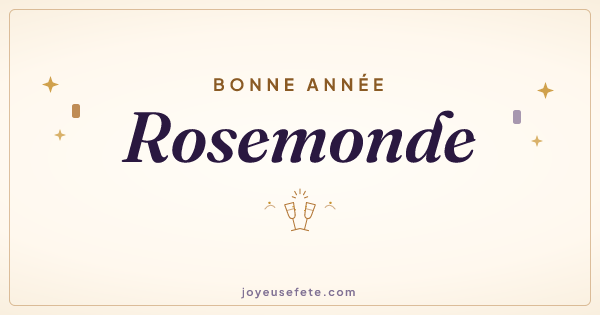 Image « Bonne année Rosemonde » au format large