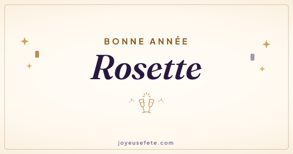 Image « Bonne année Rosette » au format large