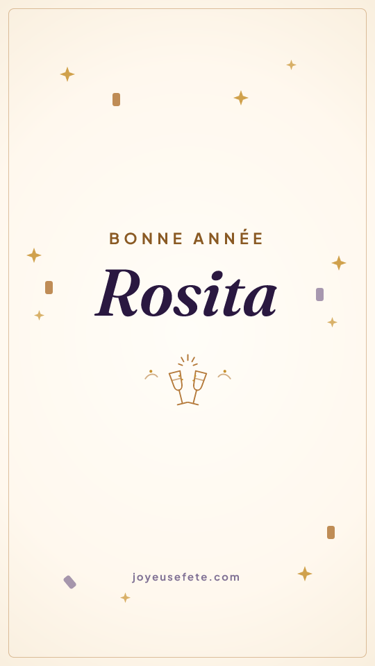 Image « Bonne année Rosita » au format story