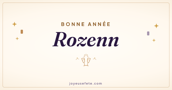Image « Bonne année Rozenn » au format large
