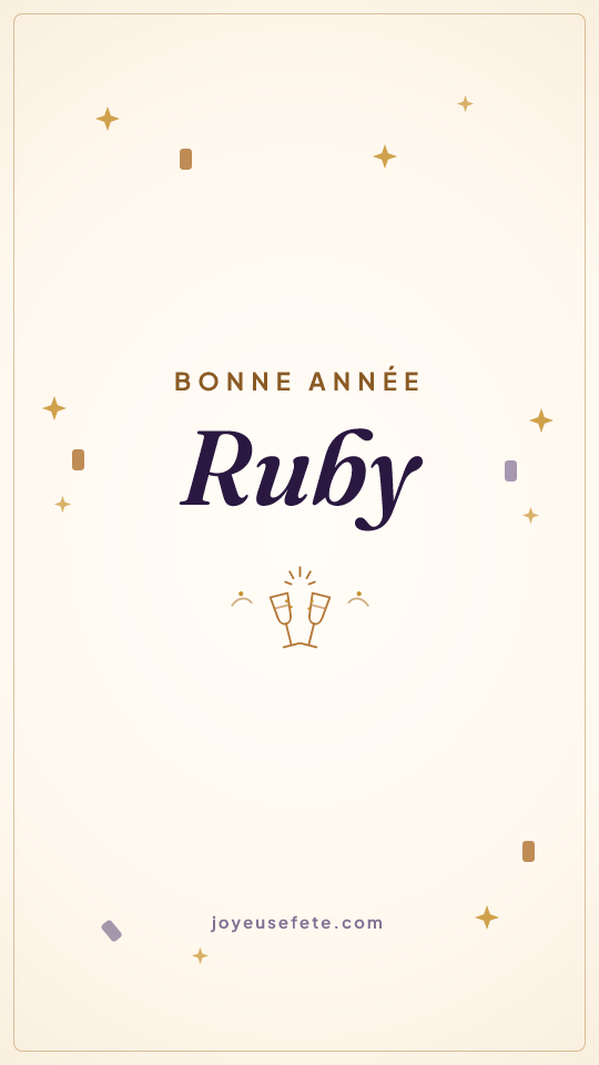 Image « Bonne année Ruby » au format story