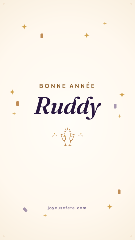 Image « Bonne année Ruddy » au format story
