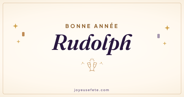 Image « Bonne année Rudolph » au format large