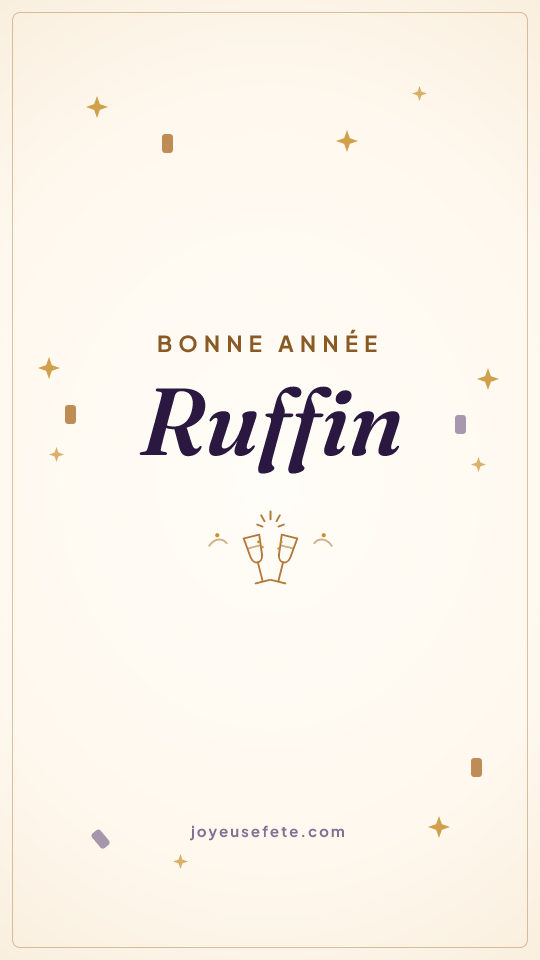 Image « Bonne année Ruffin » au format story