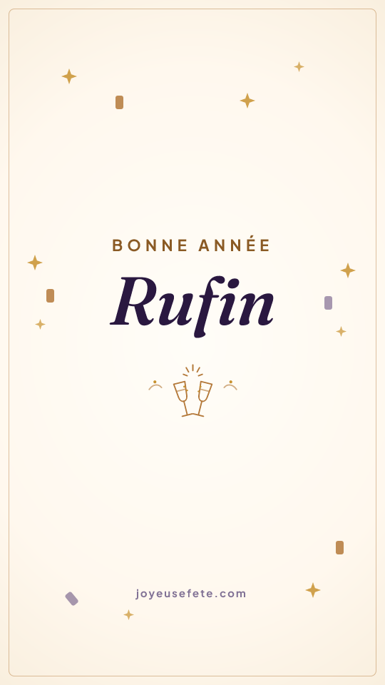 Image « Bonne année Rufin » au format story