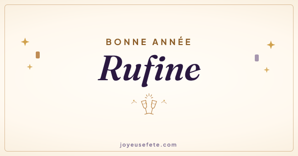 Image « Bonne année Rufine » au format large
