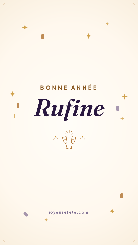 Image « Bonne année Rufine » au format story