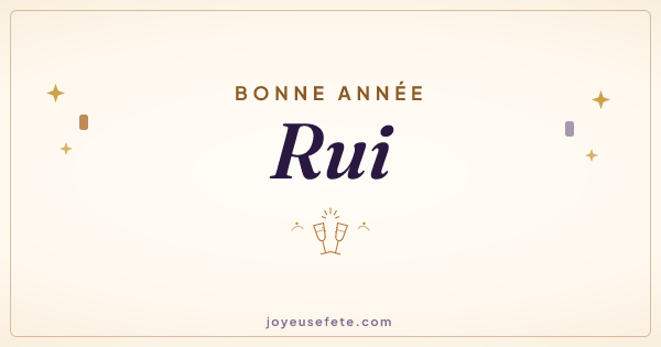 Image « Bonne année Rui » au format large