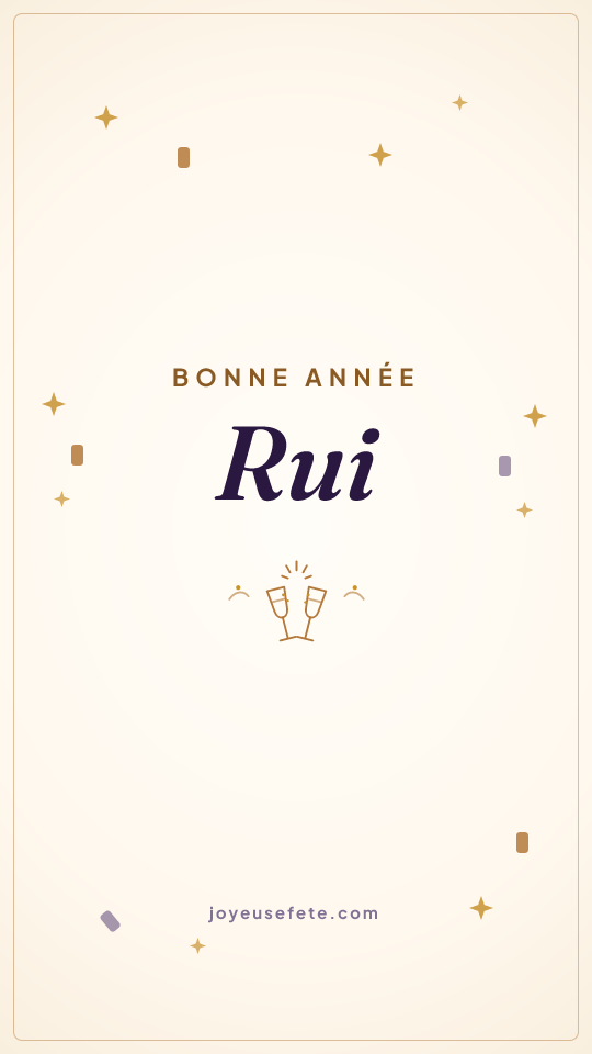 Image « Bonne année Rui » au format story