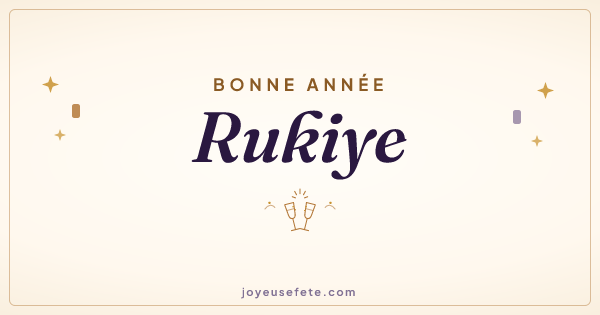Image « Bonne année Rukiye » au format large