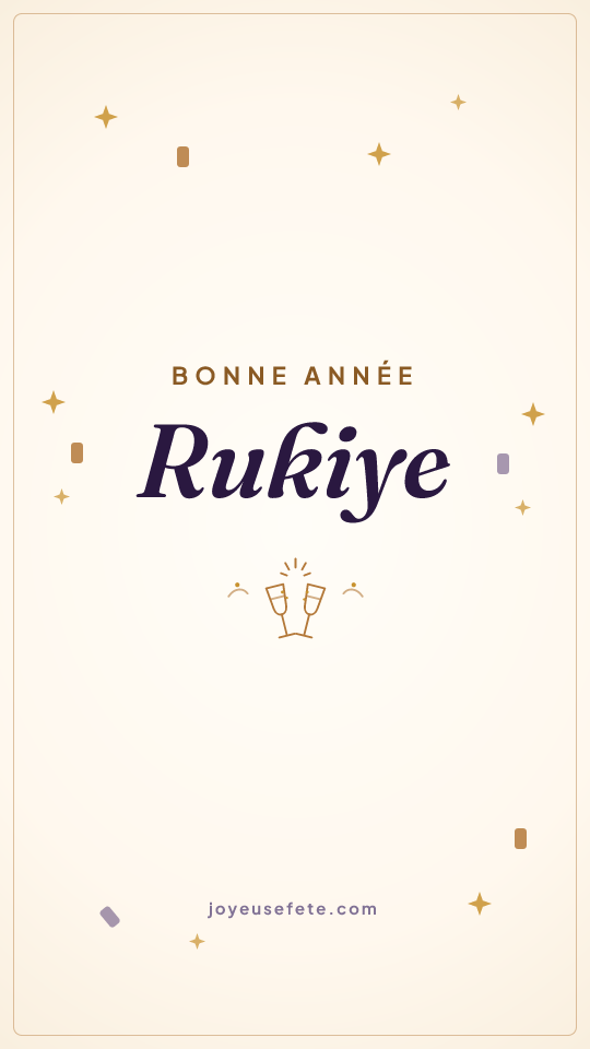 Image « Bonne année Rukiye » au format story