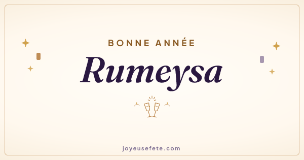 Image « Bonne année Rumeysa » au format large