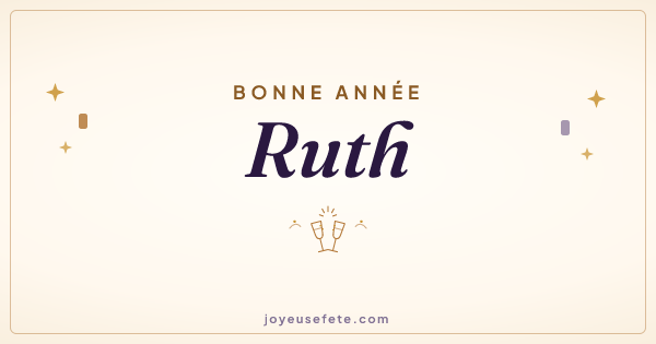 Image « Bonne année Ruth » au format large