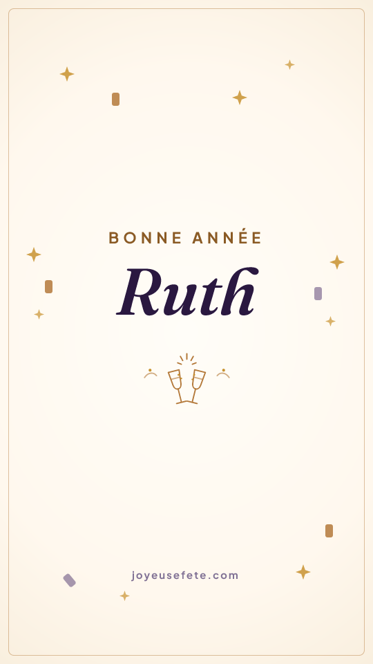 Image « Bonne année Ruth » au format story