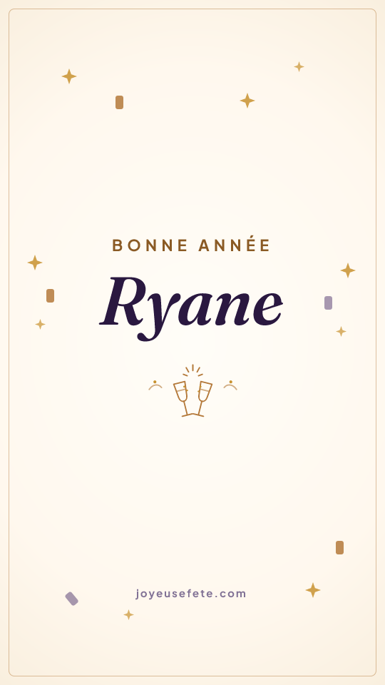 Image « Bonne année Ryane » au format story
