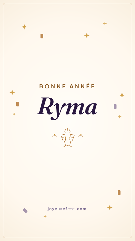 Image « Bonne année Ryma » au format story