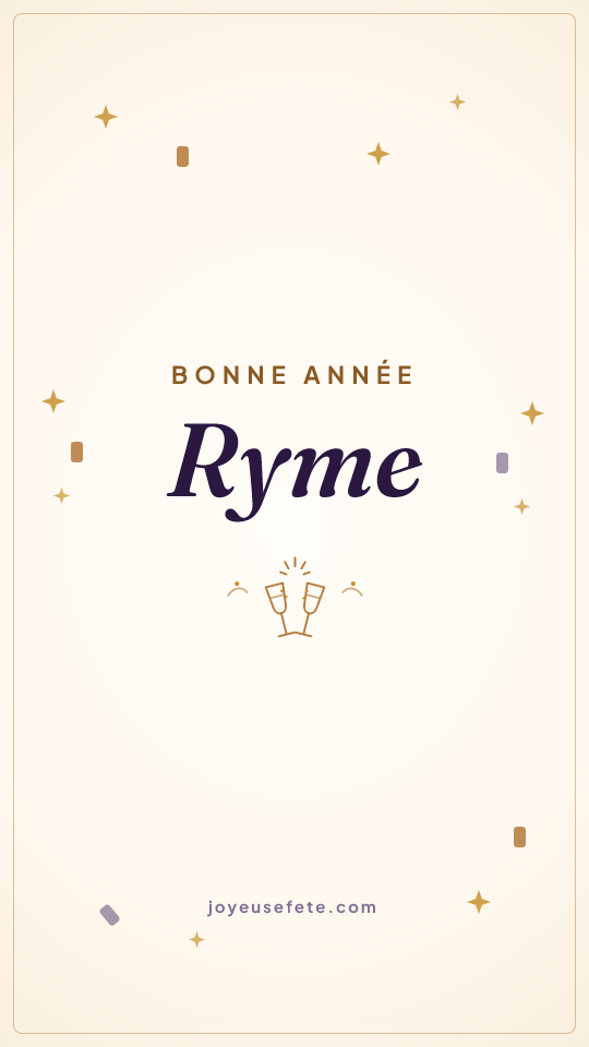 Image « Bonne année Ryme » au format story