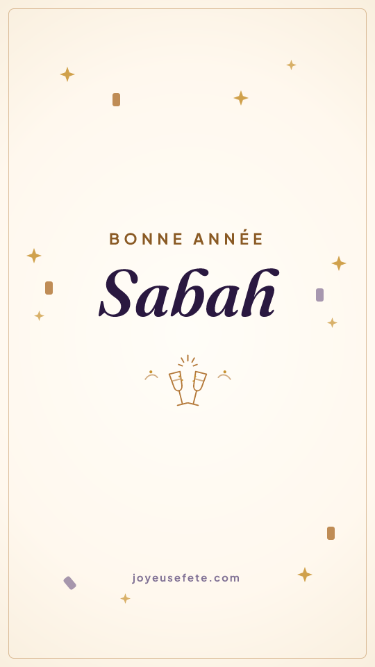 Image « Bonne année Sabah » au format story