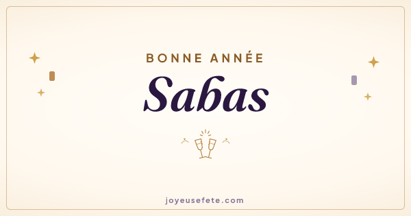 Image « Bonne année Sabas » au format large