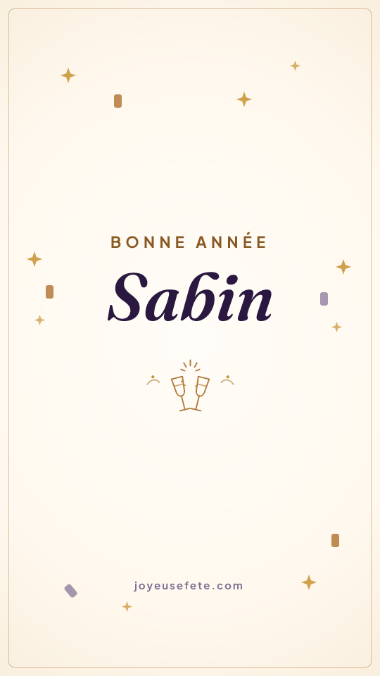 Image « Bonne année Sabin » au format story