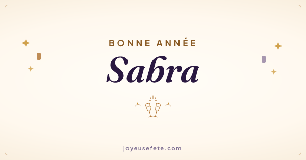 Image « Bonne année Sabra » au format large