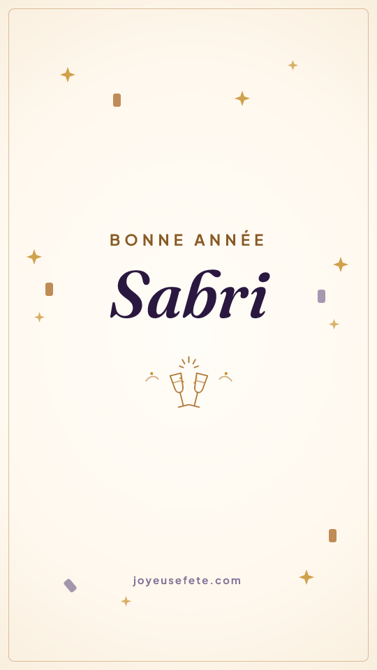 Image « Bonne année Sabri » au format story