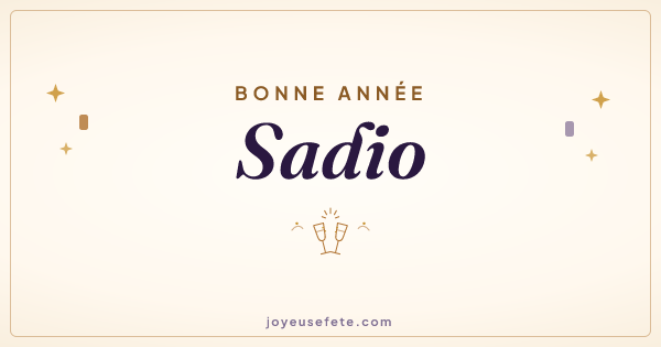 Image « Bonne année Sadio » au format large