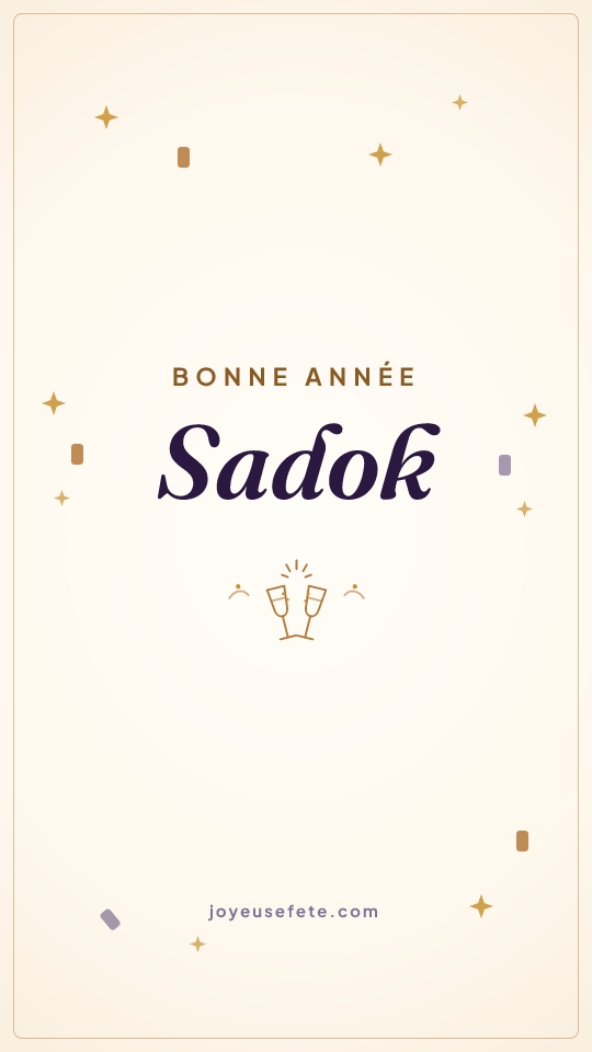 Image « Bonne année Sadok » au format story