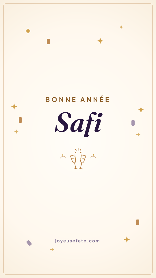 Image « Bonne année Safi » au format story