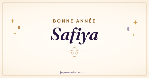 Image « Bonne année Safiya » au format large