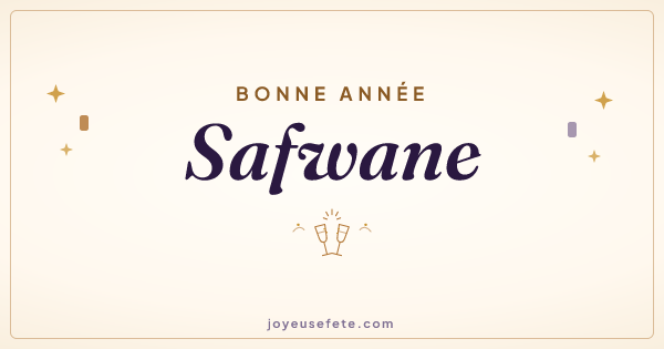 Image « Bonne année Safwane » au format large