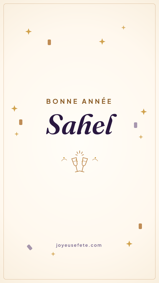 Image « Bonne année Sahel » au format story