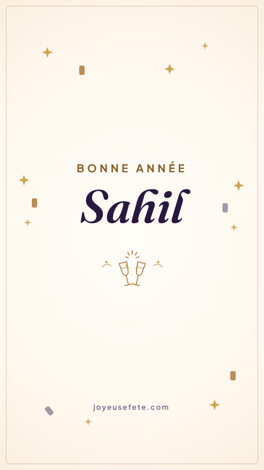 Image « Bonne année Sahil » au format story