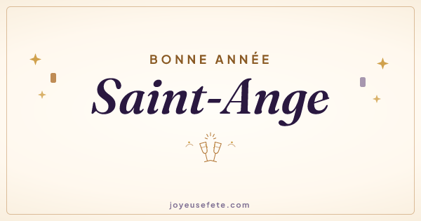 Image « Bonne année Saint-Ange » au format large