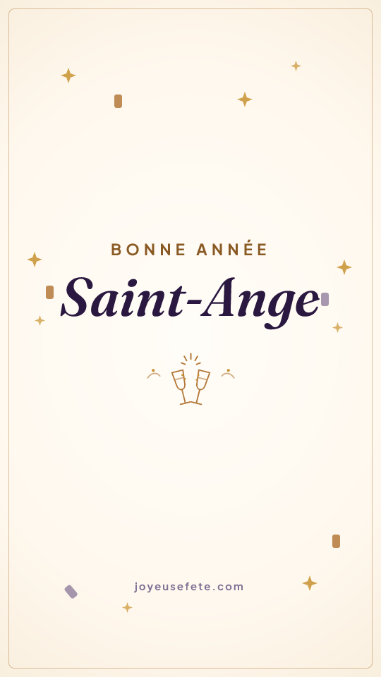 Image « Bonne année Saint-Ange » au format story