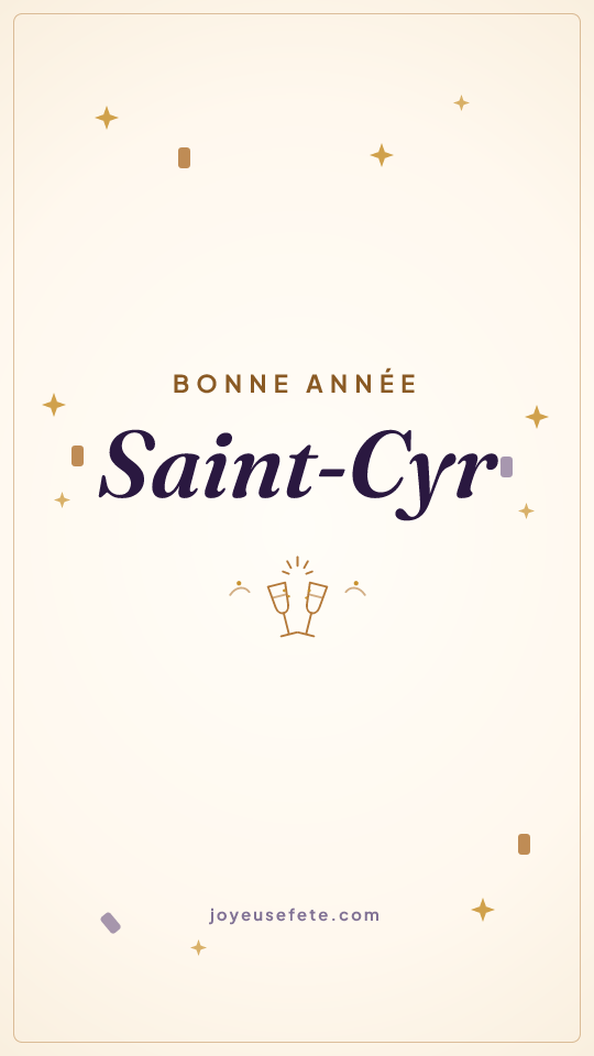 Image « Bonne année Saint-Cyr » au format story