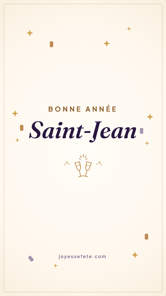 Image « Bonne année Saint-Jean » au format story