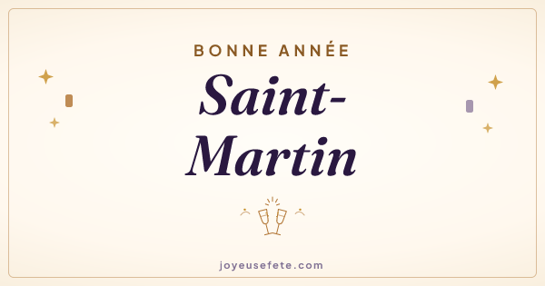 Image « Bonne année Saint-Martin » au format large