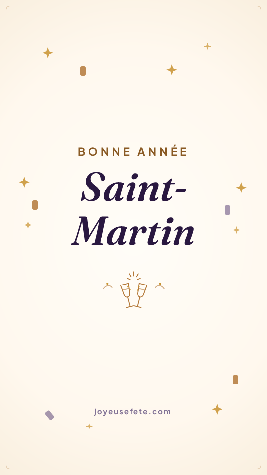 Image « Bonne année Saint-Martin » au format story