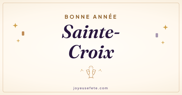 Image « Bonne année Sainte-Croix » au format large