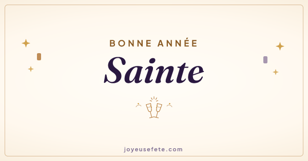 Image « Bonne année Sainte » au format large