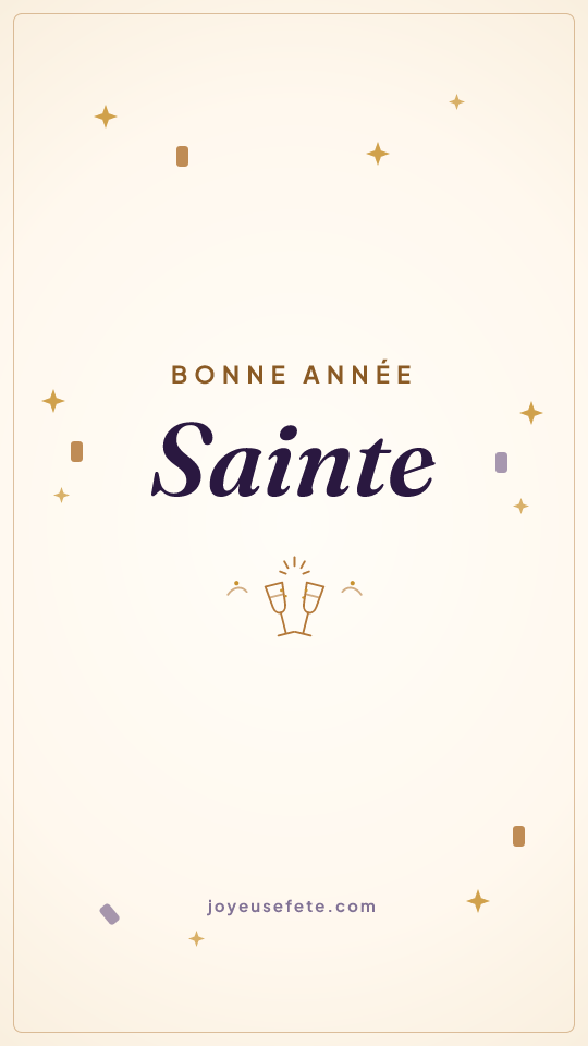 Image « Bonne année Sainte » au format story