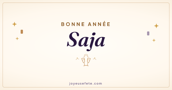Image « Bonne année Saja » au format large