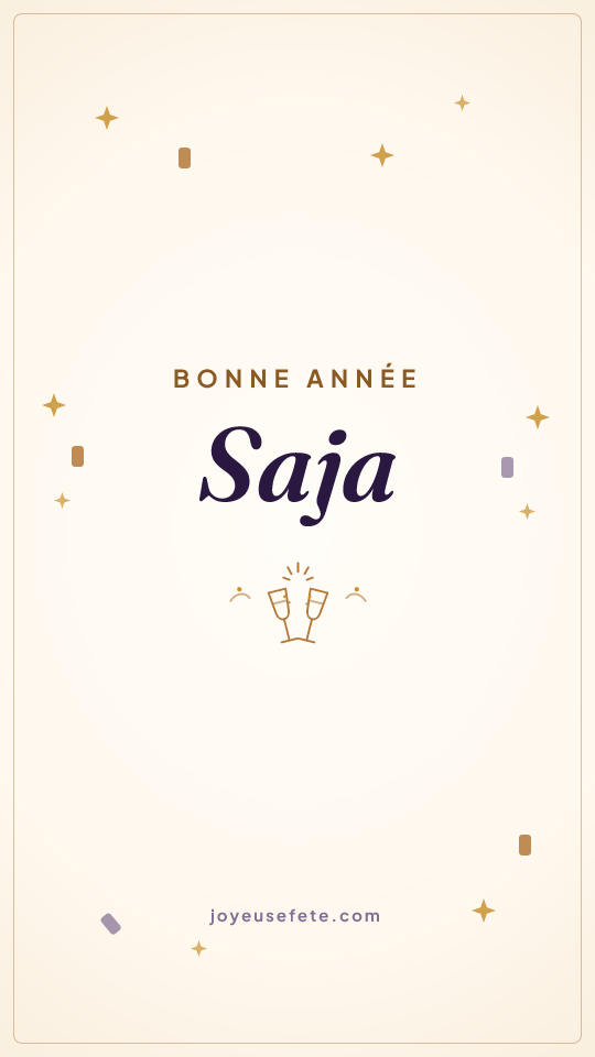 Image « Bonne année Saja » au format story