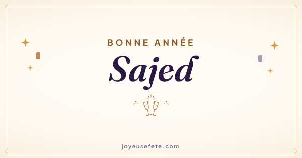 Image « Bonne année Sajed » au format large