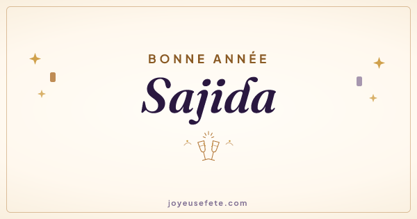 Image « Bonne année Sajida » au format large