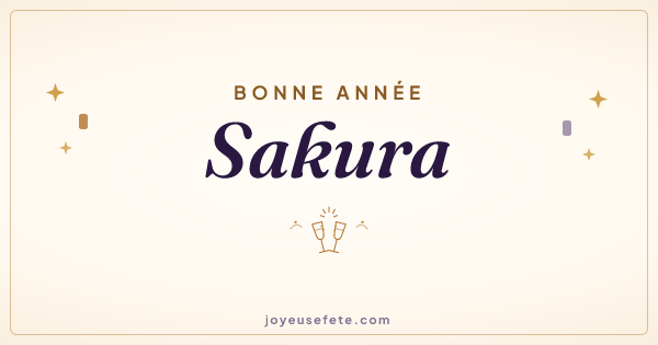 Image « Bonne année Sakura » au format large