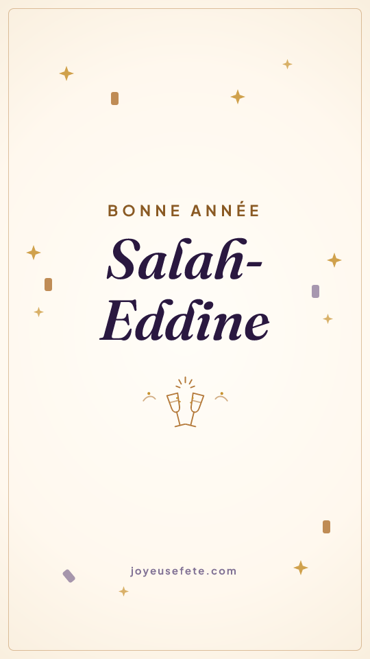 Image « Bonne année Salah-Eddine » au format story