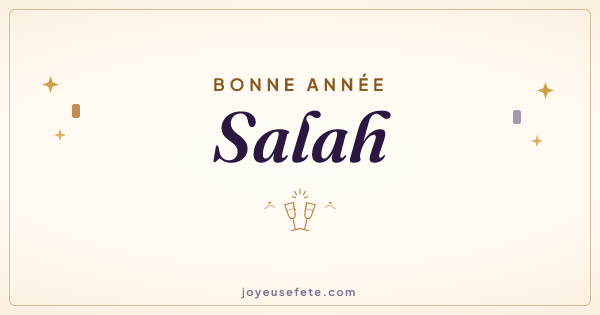 Image « Bonne année Salah » au format large