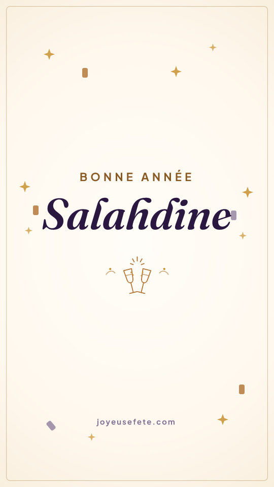 Image « Bonne année Salahdine » au format story
